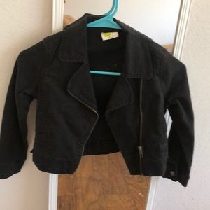 Girls zip jean jacket